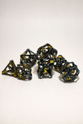 Set de 7 Dados Metálicos: Darkest Night (Huecos)