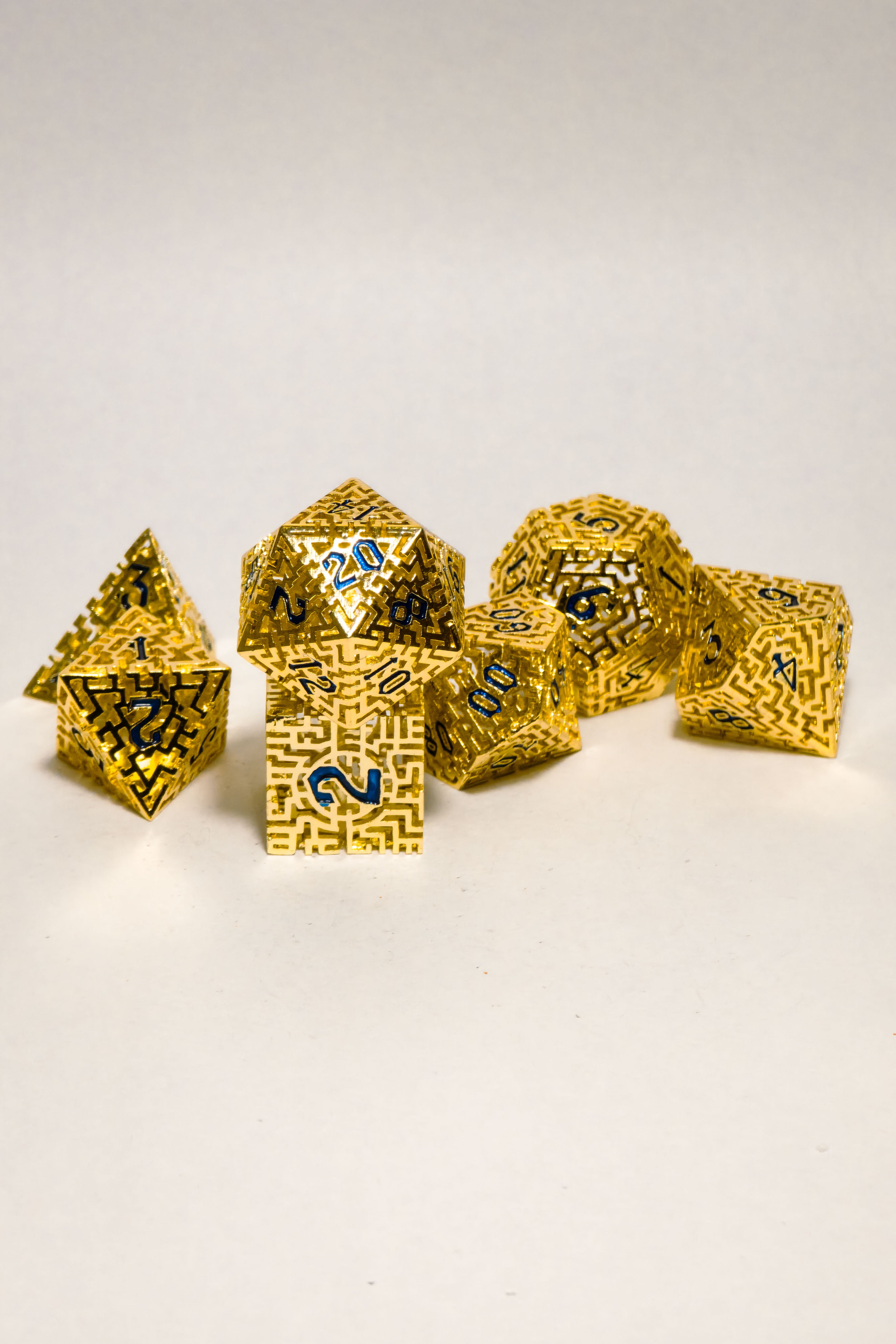 Set de 7 Dados Metálicos: El Dorado