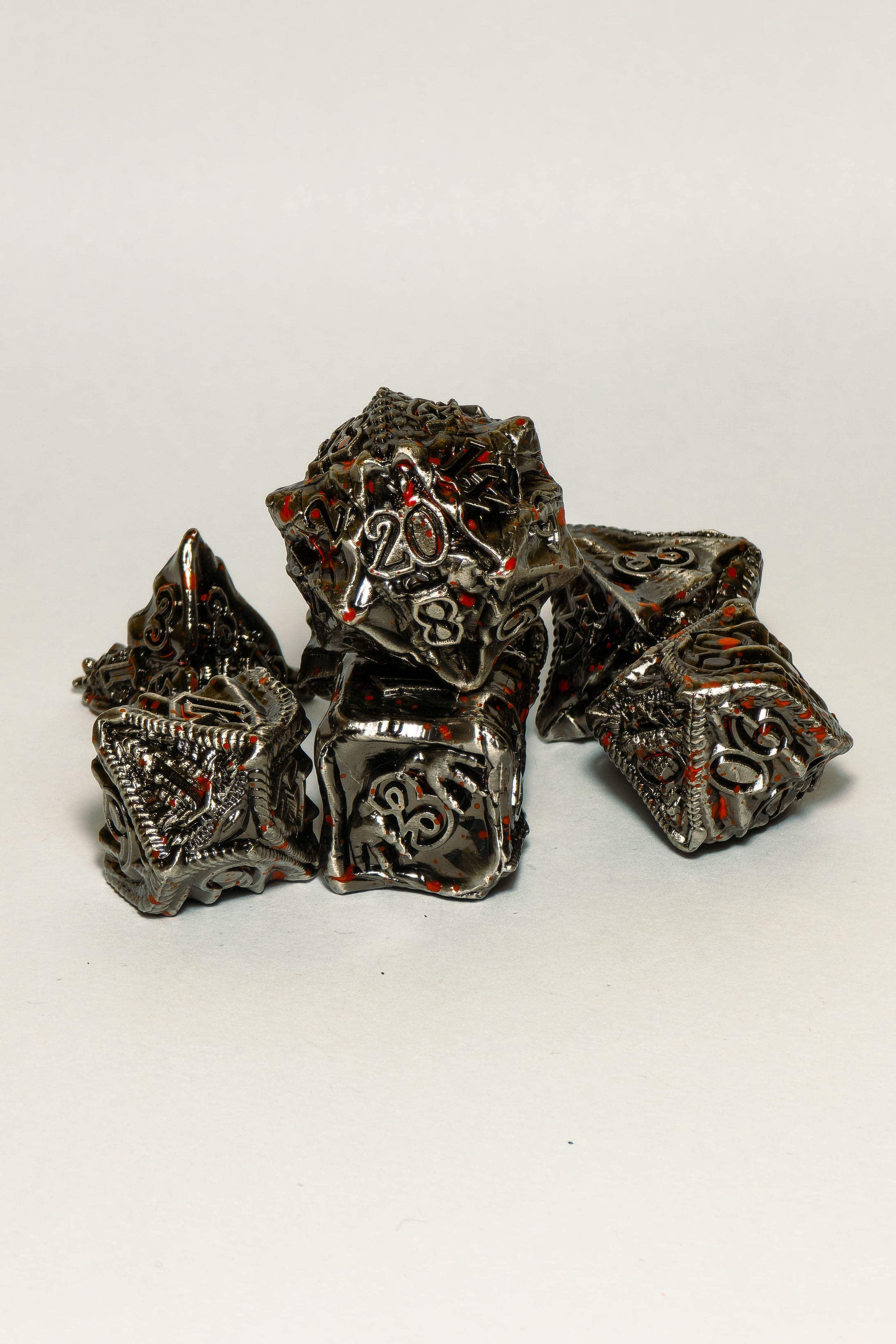 Set de 7 Dados Metálicos: Bloodthirst