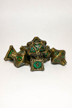 Set de 7 Dados Metálicos: Enraizados