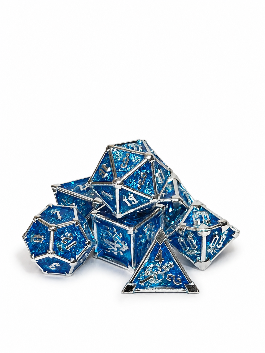 Set de 7 Dados Metálicos: Tótem Demonio